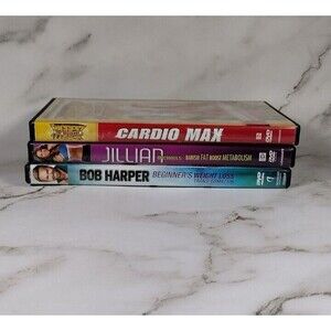 Lot of 3  Exercise Fitness Workout DVD Biggest Loser Bob Harper Jillian